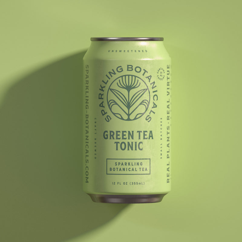 Rishi Tea & Botanicals' Sparkling Green Tea Tonic can.